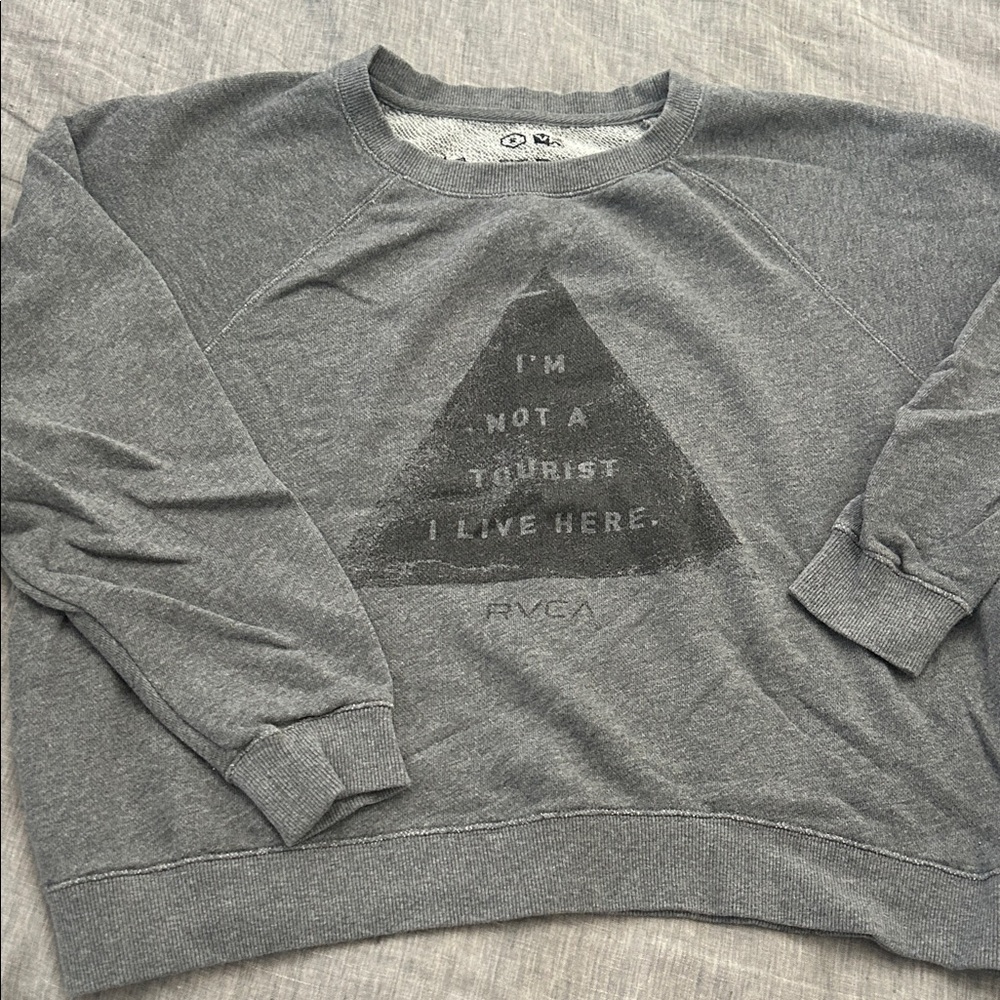 RVCA Gray Women’s  Sweatshirt